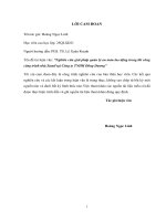 Nghiên cứu giải pháp quản lý an toàn lao động trong thi công công trình nhà zamil tại công ty trách nhiệm hữu hạn đông dương 