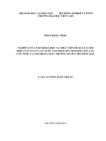 Nghiên cứu đề xuất giải pháp quản lý chất lượng thi công các công trình do công ty cổ phần đầu tư xây dựng thương mại dịch vụ tấn phát thực hiện 