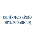 CHUYỂN MẠCH bán dẫn bốn lớp (THYRISTOR) (điện tử CÔNG SUẤT SLIDE)