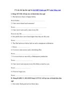 186 câu bài tập đảo ngữ ôn thi THPT Quốc gia 2021