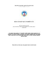 Đề tài sinh viên kinh tế quốc dân nghiên cứu khoa học: ứng dụng mô hình TAM trong nghiên cứu hoạt động đào tạo trực tuyển của ngân hàng