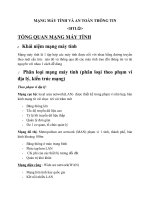 Nội dung ôn tập môn mạng máy tính và an toàn thông tin