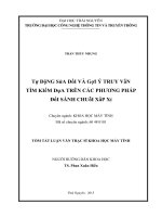 Tự động sửa đổi và gợi ý truy vấn tìm kiếm dựa trên các phương pháp đối sánh chuỗi xấp xỉ 