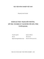 Đánh giá thực trạng bồi thường, hỗ trợ, tái định cư tại huyện yên sơn, tỉnh tuyên quang   
