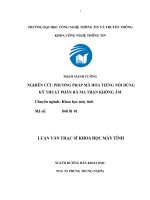 (Luận văn thạc sĩ) Nghiên cứu phương pháp mã hóa tiếng nói dùng kỹ thuật phân rã ma trận không âm
