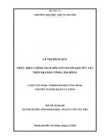 Thực hiện chính sác đối với người khuyết tật trên địa bàn tỉnh lâm đồng 