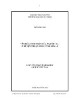 Văn hóa tinh thần của người thái ở huyện thuận châu tỉnh sơn la 