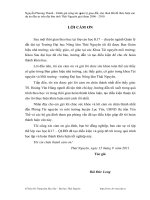 Đánh giá công tác quản lý giao đất cho thuê đất để thực hiện các dự án đầu tư trên địa bàn tỉnh thái nguyên giai đoạn 2006 2010 