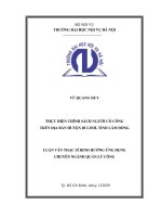 Thực hiện chính sách người có công trên địa bàn huyện di linh tỉnh lâm đồng 