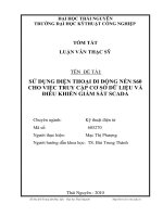 Sử dụng điện thoại di động nền s60 cho việc truy cập cơ sở dữ liệu và điều khiển giám sát scada 