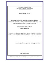 Đánh giá công tác bồi thường thiệt hại khi nhà nước thu hồi đất tại một số dự án trên địa bàn thành phố hạ long tỉnh quảng ninh 