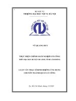 Thực hiện chính sách người có công trên địa bàn huyện di linh tỉnh lâm đồng 