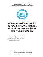 TƯƠNG QUAN GIỮA THỊ TRƯỜNG CƠ SỞ VÀ THỊ TRƯỜNG PHÁI SINH LÝ THUYẾT VÀ THỰC NGHIỆM TẠI TTCK PHÁI SINH VIỆT NAM