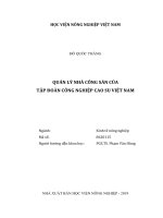 Quản lý nhà công sản của tập đoàn công nghiệp cao su việt nam   