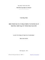 Biện pháp quản lý hoạt động tự đánh giá ở trường thpt đại từ tỉnh thái nguyên 