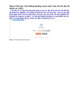 Đáp án mô đun 3 BDTX môn toán   đáp án module 3 môn toán bồi dưỡng thường xuyên