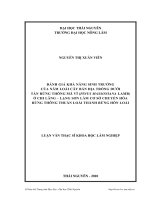 Đánh giá khả năng sinh trưởng của năm loài cây bản địa trồng dưới tán rừng thông mã vĩ (pinus massoniana lamb) ở chi lăng – lạng sơn làm cơ sở chuyển hóa rừng thông thuần loài thành rừng hỗn loài  