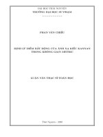 Định lý điểm bất động của ánh xạ kiểu kannan trong không gian metric 