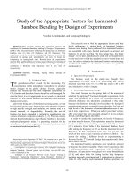 Laminated bamboo bending 