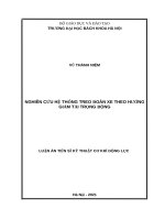 luận án tiến sĩ nghiên cứu hệ thống treo đoàn xe theo hướng giảm tải trọng động 