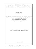 Cụm dữ liệu và ứng dụng trong phân tích lương của cán bộ trường cao đẳng nghề hà nam 