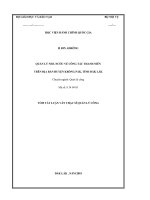 Tóm tắt Luận văn Thạc sĩ Quản lý công: Quản lý nhà nước về công tác thanh niên trên địa bàn huyện Krông Pắk, Tỉnh Đắk Lắk