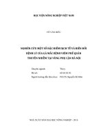 Nghiên cứu một số đặc điểm dịch tễ và biến đổi bệnh lý của gà mắc bệnh viêm phế quản truyền nhiễm tại vùng phụ cận hà nội   