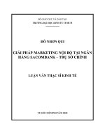 Giải pháp marketing nội bộ tại ngân hàng sacombank – trụ sở chín 