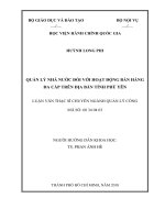 Tạo động lực làm việc cho công chức phường tại quận tân phú, thành phố hồ chí minh