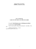 Một số biện pháp nâng cao chất lượng giáo dục tiểu học