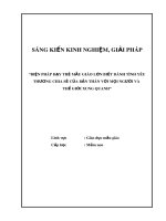 Biện pháp dạy trẻ mẫu giáo lớn biết dành tình yêu thương chia sẻ của bản thân với mọi người và thế giới xung quanh
