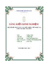 Một số biện pháp nâng cao chất lượng viết đoạn văn ngắn cho học sinh lớp 2