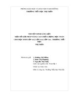Một số biện pháp nâng cao chất lượng học toán cho học sinh lớp 1A2, lớp 1a4, lớp 1A6 trường Tiểu học Thị Trấn