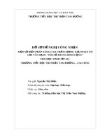 Một số biện pháp nâng cao chất lượng giải toán có lời văn dạng Tìm số trung bình cộng cho học sinh lớp 4A1 – Trường Tiểu học Thị trấn Tam Đường