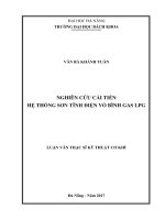 NGHIÊN CỨU CẢI TIẾN HỆ THỐNG SƠN TĨNH ĐIỆN VỎ BÌNH GAS LPG LUẬN VĂN THẠC SĨ KỸ THUẬT CƠ KHÍ