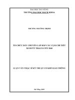 TỔ CHỨC DÂY CHUYỀN LẮP RÁP CÁC CỤM CHI TIẾT XE BUÝT THACO CITY B60 LUẬN VĂN THẠC SĨ KỸ THUẬT CƠ KHÍ GIAO THÔNG