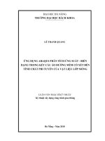 UNG DỤNG ABAQUS PHÂN TÍCH ỨNG SUẤT - BIẾN DẠNG TRONG KẾT CẤU ÁO ĐƯỜNG MỀM CÓ XÉT ĐẾN TÍNH CHẤT PHI TUYẾN CỦA VẬT LIỆU LỚP MÓNG LUẬN VĂN THẠC SĨ