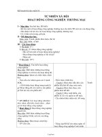 Giáo án Tự nhiên xã hội Lớp 3 - Tuần 16