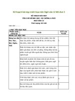 Kế hoạch bài dạy minh họa môn ngữ văn 12 mô đun 3 