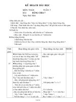 Giáo án Toán Lớp 3 - Tuần 7 - Bài: Bảng chia 7