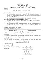 Giáo án Đại số 7 tiết 1, 2, và 3