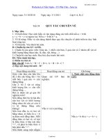 Giáo án lớp 6 môn Số học - Tiết 58: Quy tắc chuyển vế