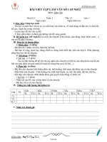 Giáo án Làm văn 7 tiết 12: Bài viết tập làm văn số 1 (ở nhà)