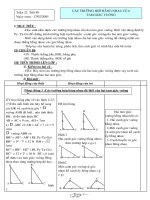 Bài giảng môn học Hình học lớp 7 - Tuần 22 - Tiết 40: Các trường hợp bằng nhau của tam giác vuông