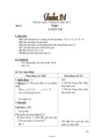 Giáo án môn Hóa học lớp 8 - Tiết 28 - Luyện tập