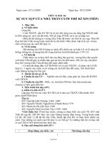 Giáo án Lịch sử 7 tuần 16