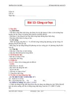 Bài 13. Công cơ học