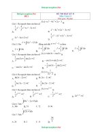 Đề Thi Học Kỳ 2 Toán Lớp 12 Có Đáp Án-Đề 2