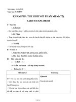 Giáo án Tin học 7 - Tiết 24: Khám phá thế giới với phần mềm Earthe Explorer (Tiết 2) - Năm học 2010-2011