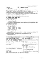 Giáo án Đại số 7 chuẩn tiết 20: Ôn tập chương I